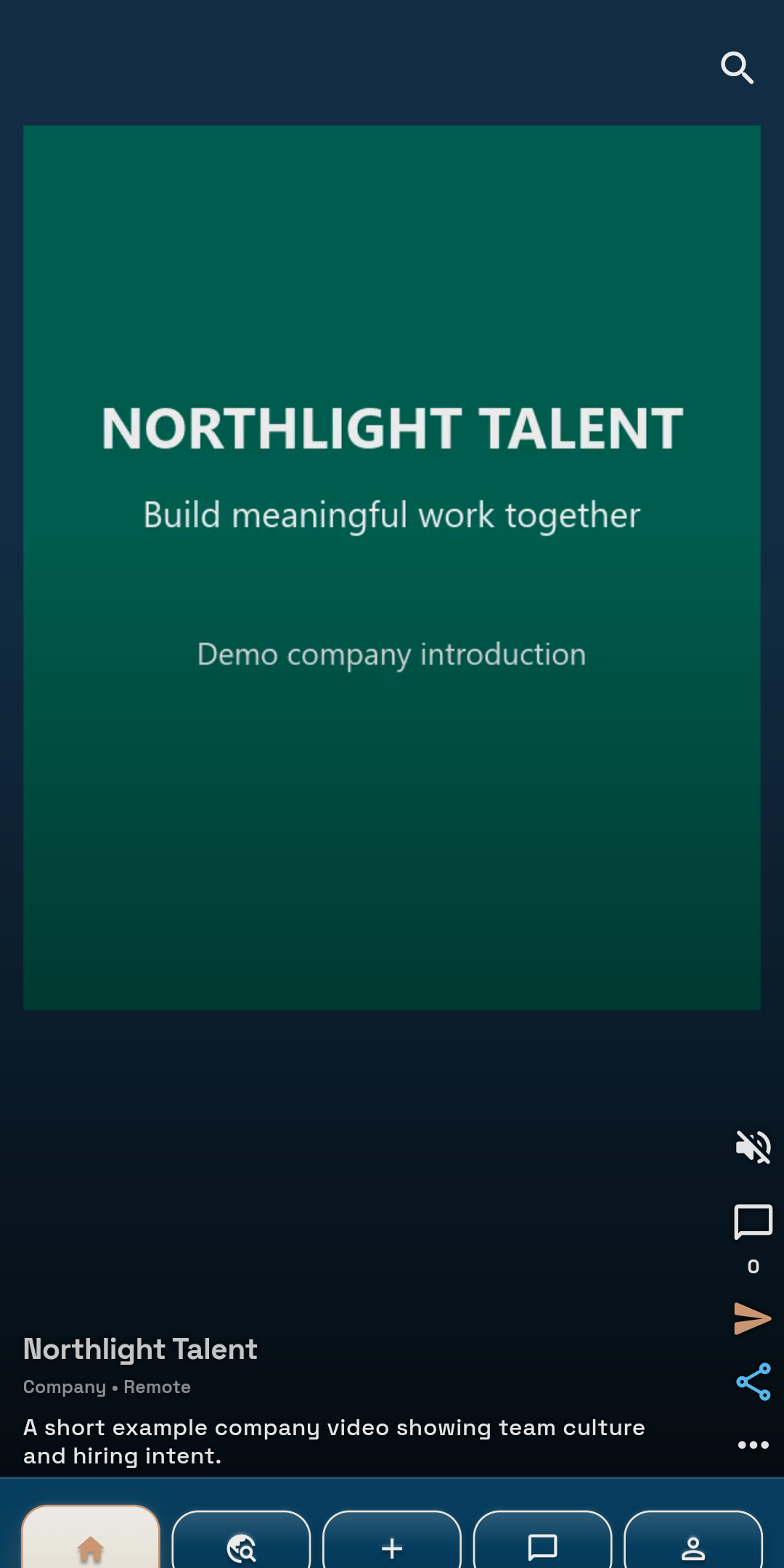 WorkWay Connect Home showing a Company introduction video